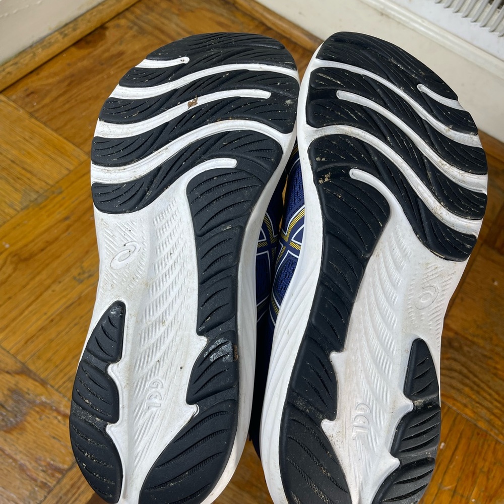 ASICS Men's Athletic Running Shoes — Navy with Yellow Accents - Picture 6 of 7